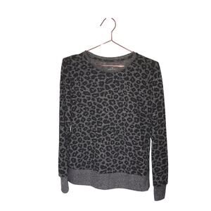 BCBGMAXAZRIA gray and black Animal Print Sweater size small